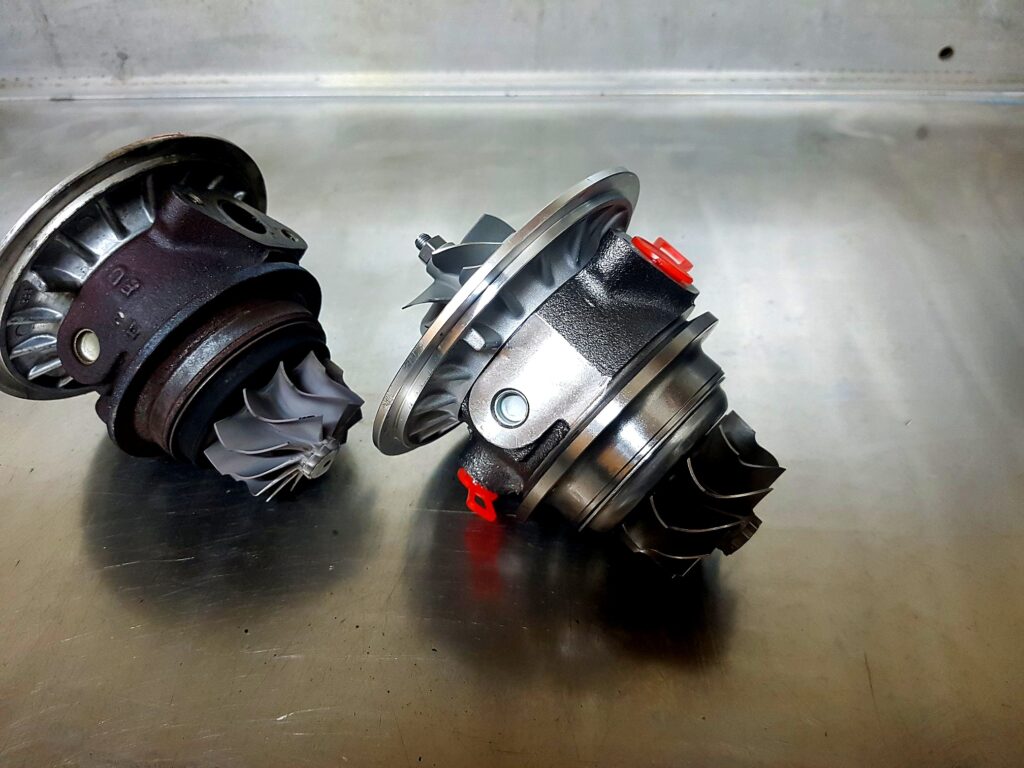 RHF55 Turbolader – alte und frisch revidierte Rumpfgruppen im Vergleich